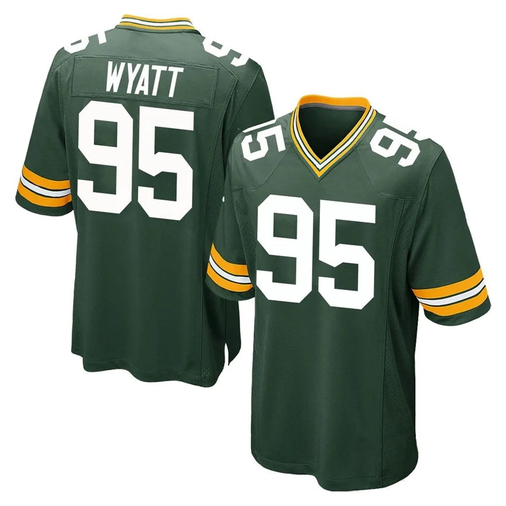 Punc GB.Packers #95 Devonte Wyatt Player Green Home Game Stitched Jerseys
