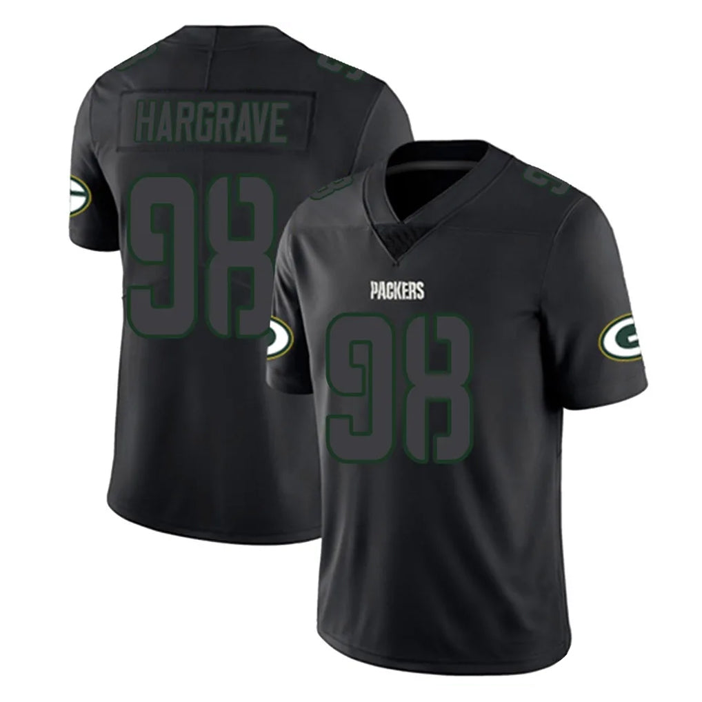 Punc GB.Packers #98 Javon Hargrave Player Black Impact Limited Home Game Stitched Jerseys