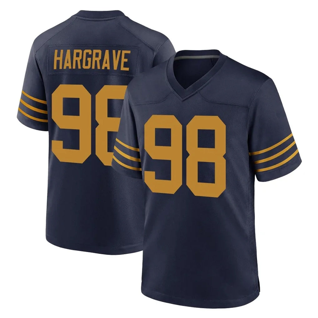 Punc GB.Packers #98 Javon Hargrave Player Navy The 1923 Classic Home Game Stitched Jerseys