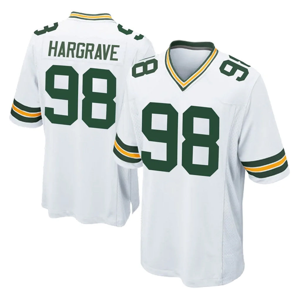 Punc GB.Packers #98 Javon Hargrave Player White Home Game Stitched Jerseys