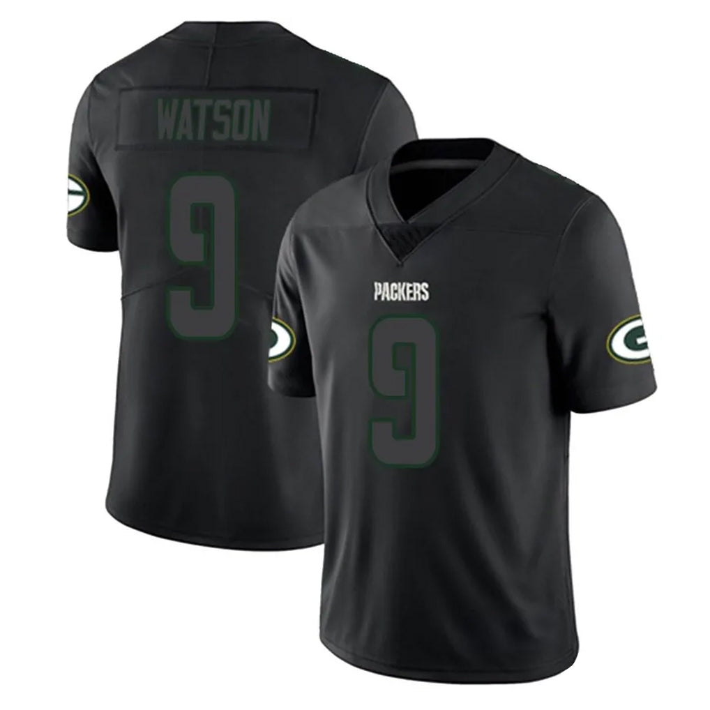 Punc GB.Packers #9 Christian Watson Player Black Impact Limited Home Game Stitched Jerseys