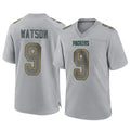 Punc GB.Packers #9 Christian Watson Player Gray Atmosphere Fashion Home Game Stitched Jerseys