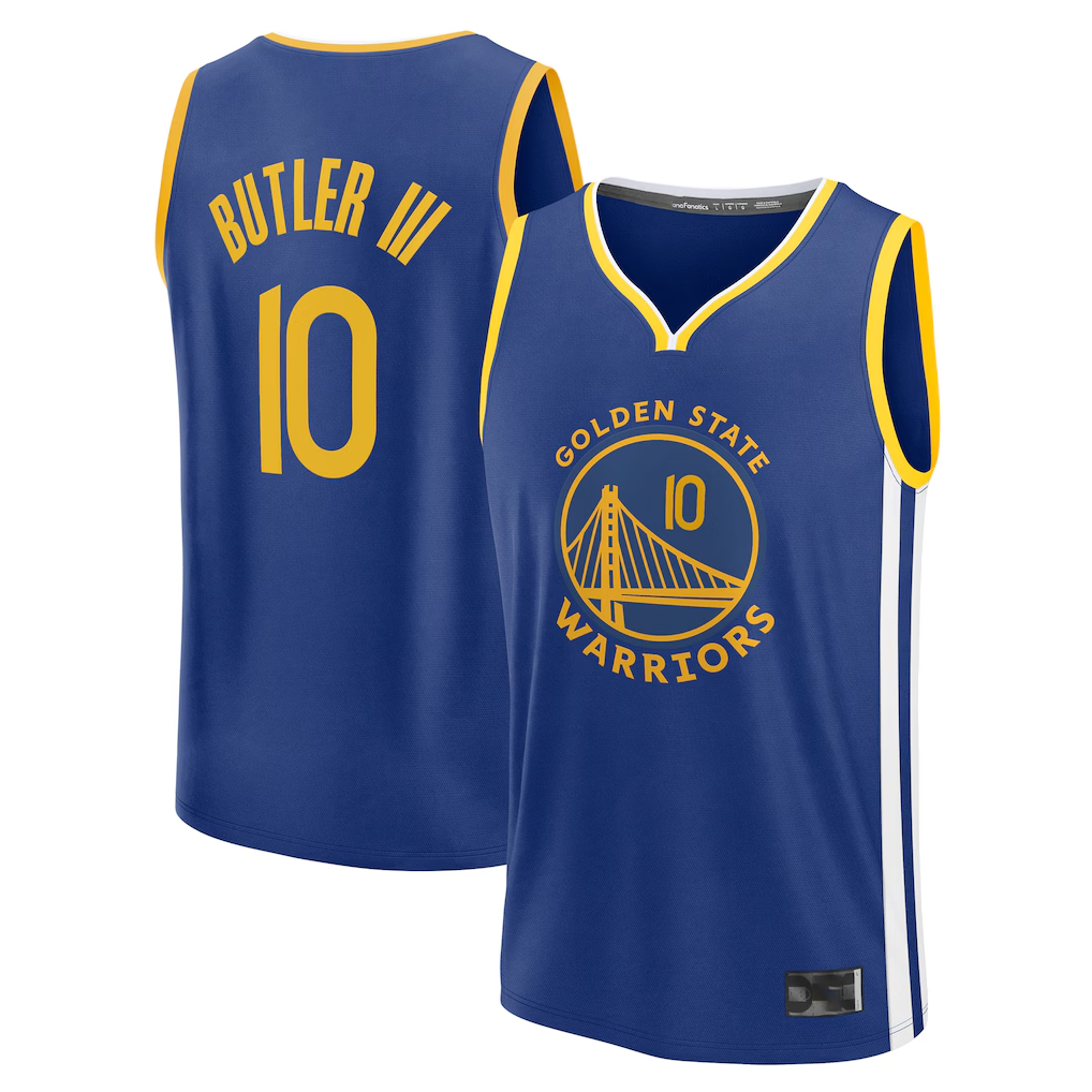 Punc G.State Warriors #10 Jimmy Butler III Royal Fast Break Replica Player Jerseys - Icon Edition