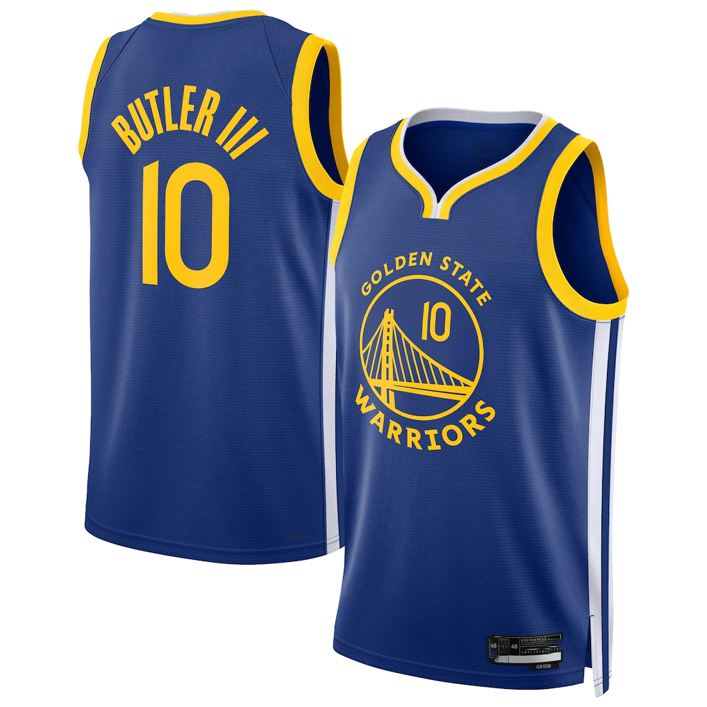 Punc G.State Warriors #10 Jimmy Butler III Royal Swingman Player Jerseys - Icon Edition
