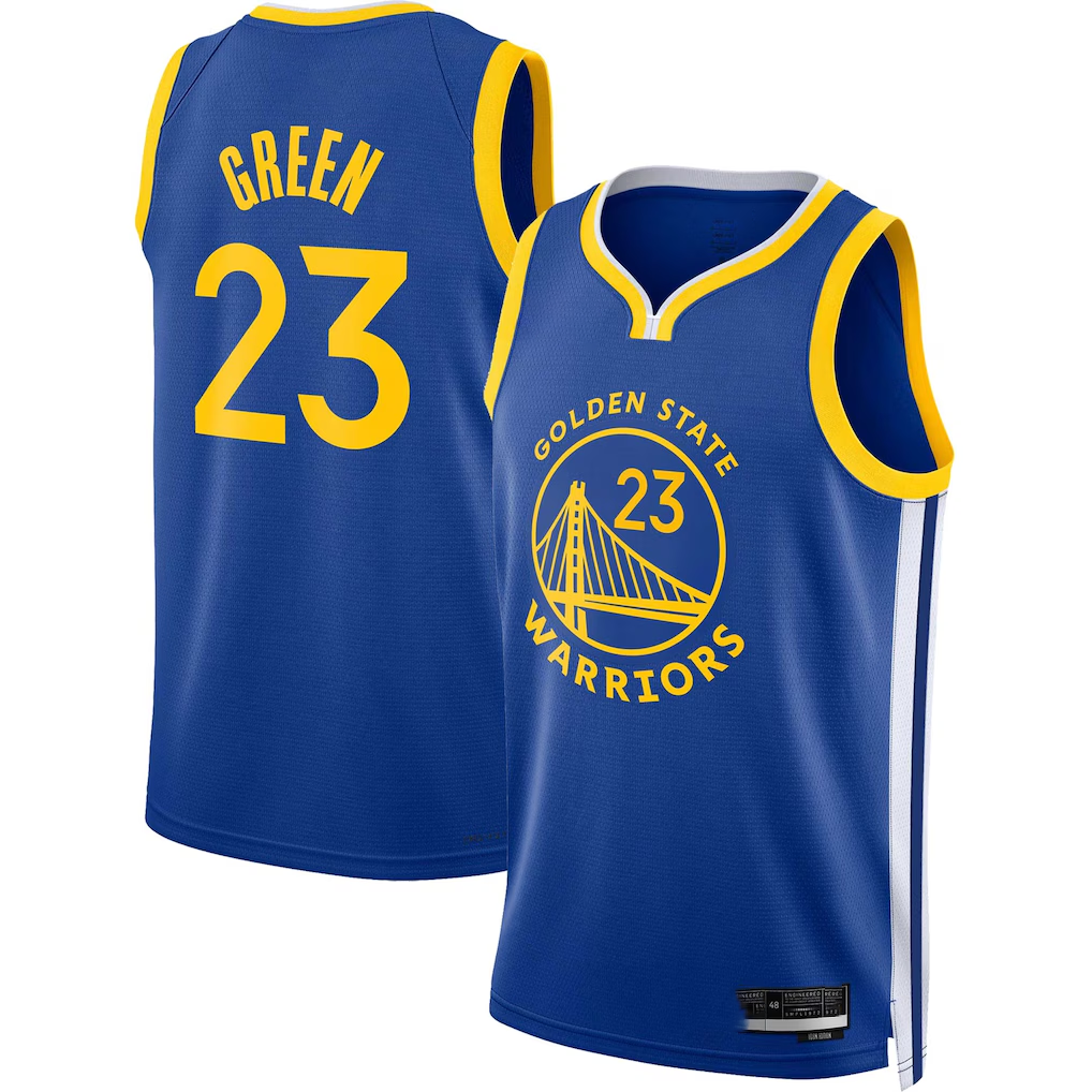 Punc G.State Warriors #23 Draymond Green Royal Swingman Jerseys - Icon Edition