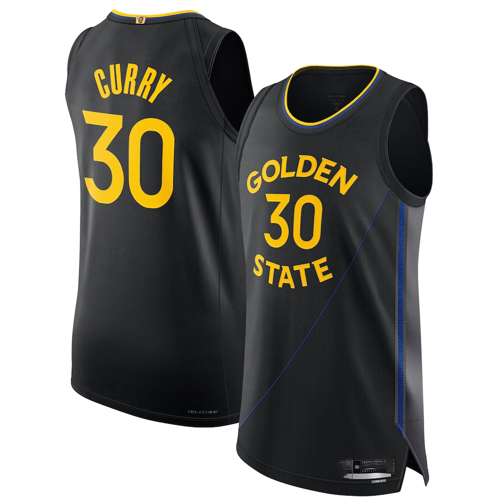 Punc G.State Warriors #30 Stephen Curry Black 202425 Authentic Jerseys - Statement Edition