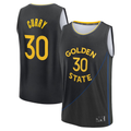 Punc G.State Warriors #30 Stephen Curry Black Fast Break Replica Player Jerseys - Statement Edition