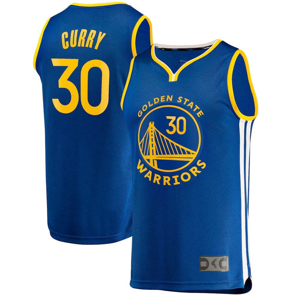 Punc G.State Warriors #30 Stephen Curry Royal Big & Tall Fast Break Player Jerseys - Icon Edition