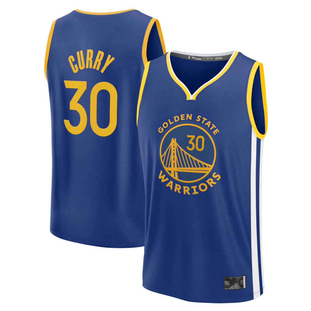 Punc G.State Warriors #30 Stephen Curry Royal Fast Break Replica Jerseys - Icon Edition