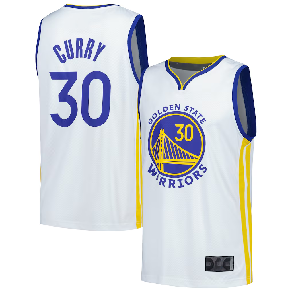 Punc G.State Warriors #30 Stephen Curry White Fast Break Replica Player Jerseys - Association Edition