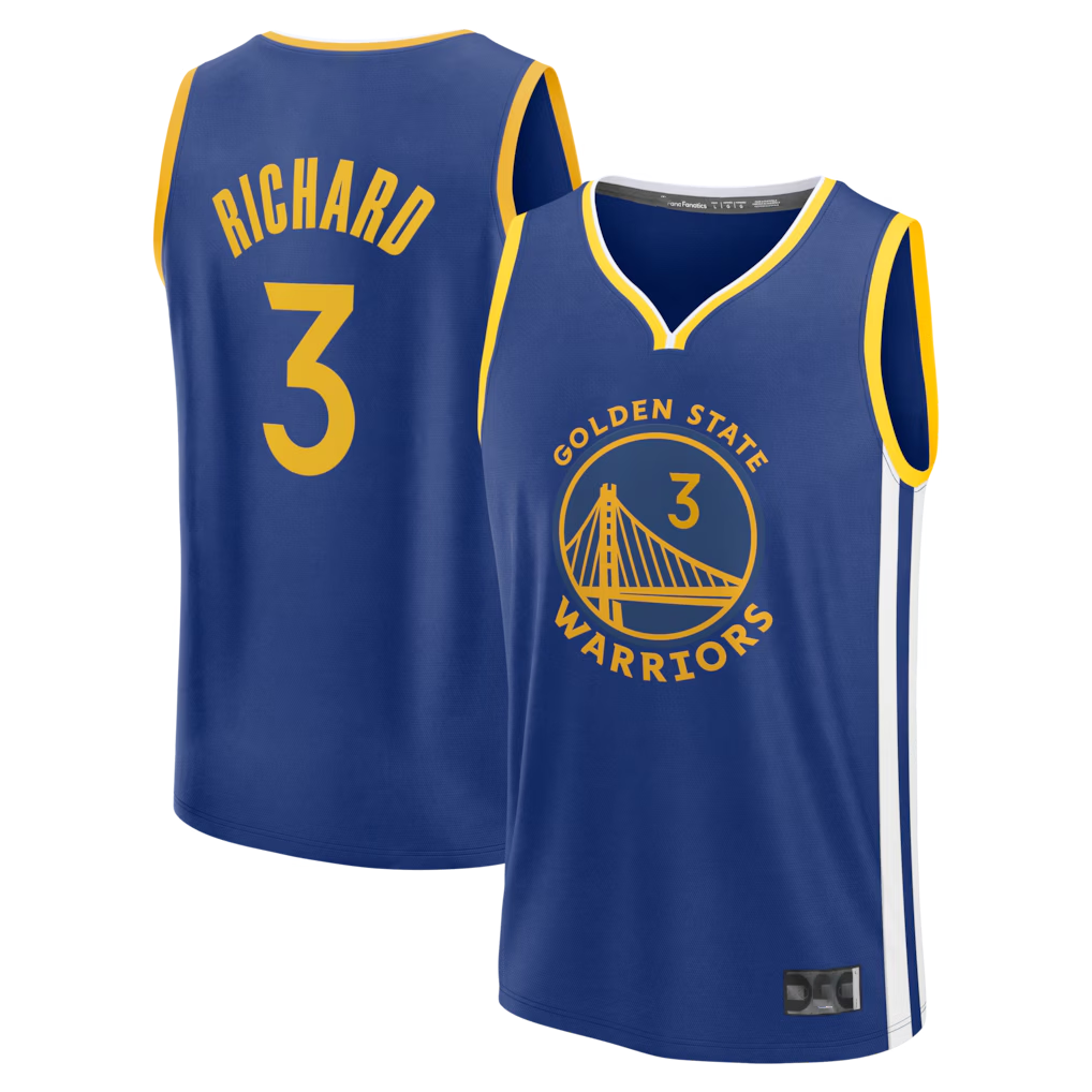 Punc G.State Warriors #3 Will Richard Blue Fast Break Replica Jerseys - Icon Edition