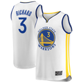 Punc G.State Warriors #3 Will Richard White Fast Break Replica Player Jerseys - Association Edition