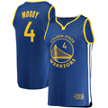 Punc G.State Warriors #4 Moses Moody Royal Fast Break Replica Jerseys - Icon Edition
