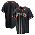 Punc H.Astros Black Fashion Out Home Game Blank Player Stitched Jerseys