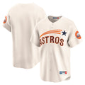 Punc H.Astros Cream Throwback Cooperstown Collection Limited Blank Player Stitched Jerseys