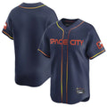 Punc H.Astros Navy City Connect Limited Home Blank Player Stitched Jerseys