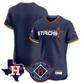 Punc H.Astros Navy City Connect Texas Patch Vapor Premier Blank Player Limited Elite Home Stitched Jerseys