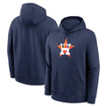 Punc H.Astros Navy Club Fleece Pullover Hoodie Blank Player Stitched Jerseys