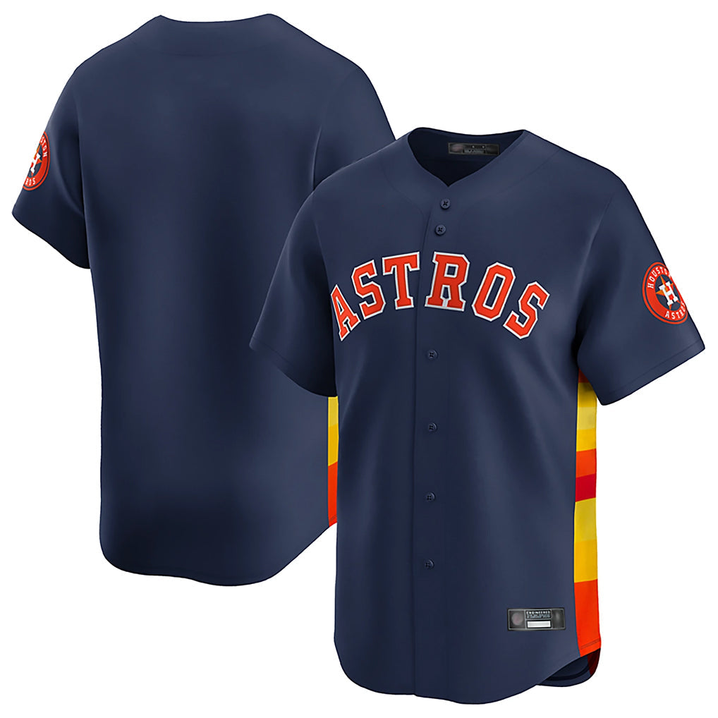 Punc H.Astros Navy Home Limited Blank Player Stitched Jerseys