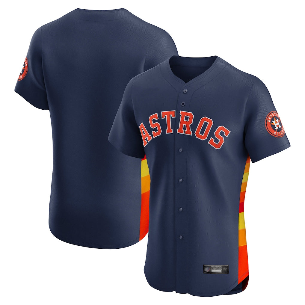 Punc H.Astros Navy Limited Elite Home Blank Player Stitched Jerseys