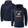 Punc H.Astros Navy Pullover Hoodie Blank Player Stitched Jerseys