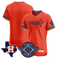 Punc H.Astros Orange City Connect Texas Patch Vapor Premier Blank Player Limited Elite Home Stitched Jerseys