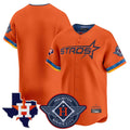 Punc H.Astros Orange City Connect Texas Patch Vapor Premier Blank Player Limited Home Stitched Jerseys