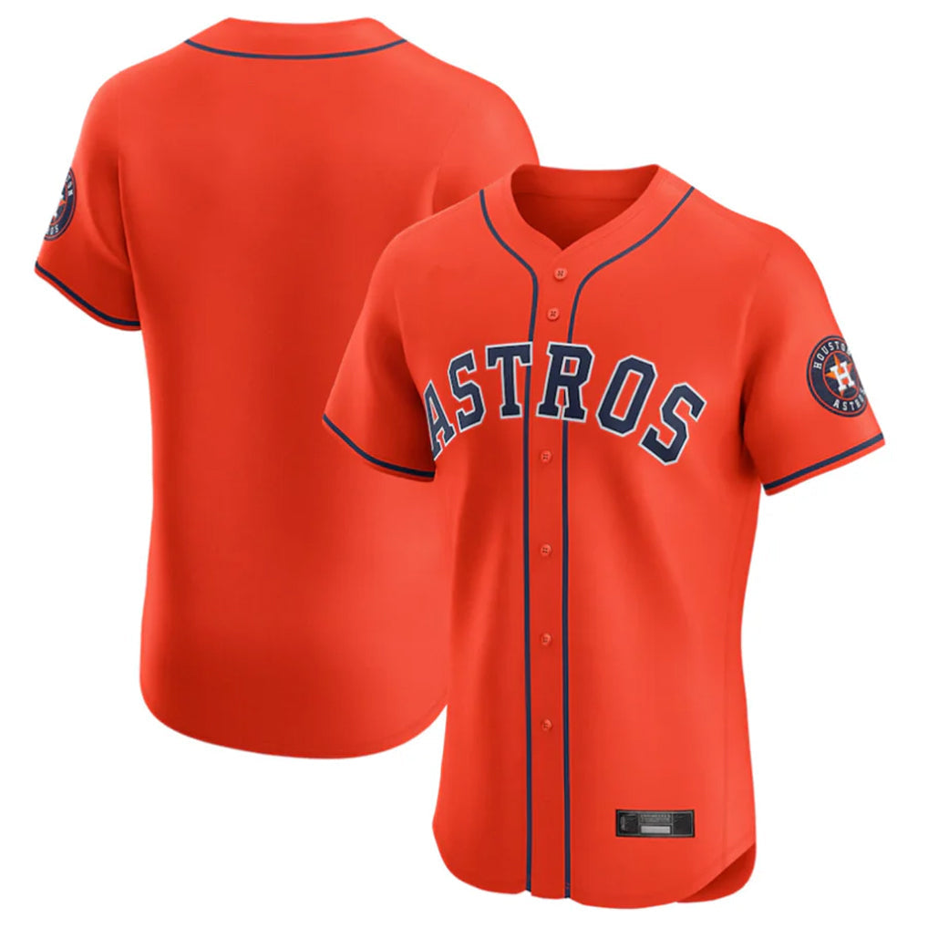 Punc H.Astros Orange Home Limited Elite Blank Player Stitched Jerseys