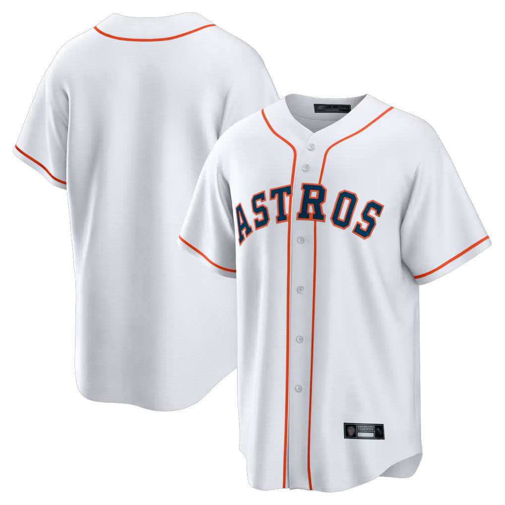 Punc H.Astros White Home Game Blank Player Stitched Jerseys