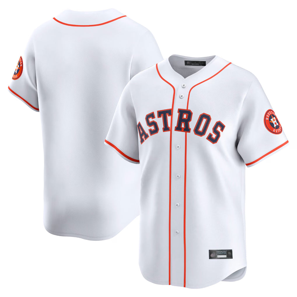 Punc H.Astros White Home Limited Blank Player Stitched Jerseys