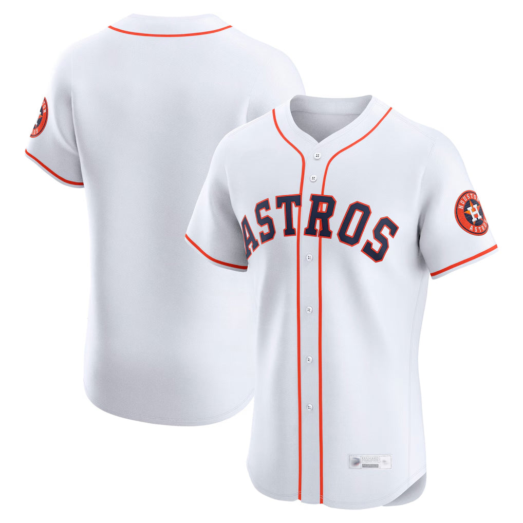 Punc H.Astros White Home Limited Elite Blank Player Stitched Jerseys
