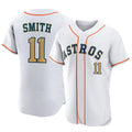 Punc H.Astros #11 Cam Smith Player Gold Collection Limited Elite Home Stitched Jerseys