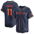 Punc H.Astros #11 Cam Smith Player Navy City Connect Home Limited Stitched Jerseys