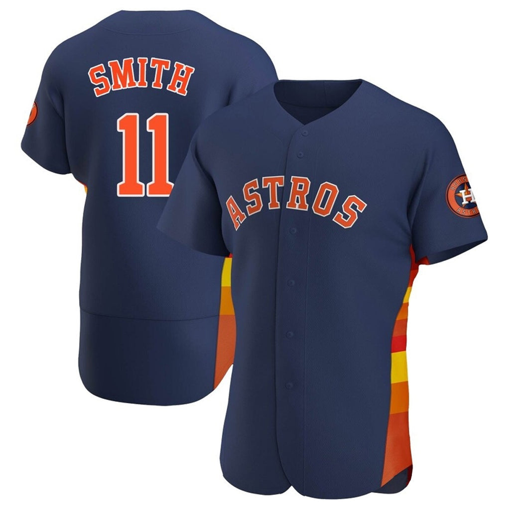 Punc H.Astros #11 Cam Smith Player Navy Home Limited Elite Stitched Jerseys