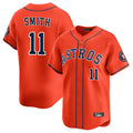 Punc H.Astros #11 Cam Smith Player Orange Home Limited Stitched Jerseys