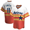 Punc H.Astros #11 Cam Smith Player Rainbow Cooperstown Collection T-shirt Stitched Jerseys