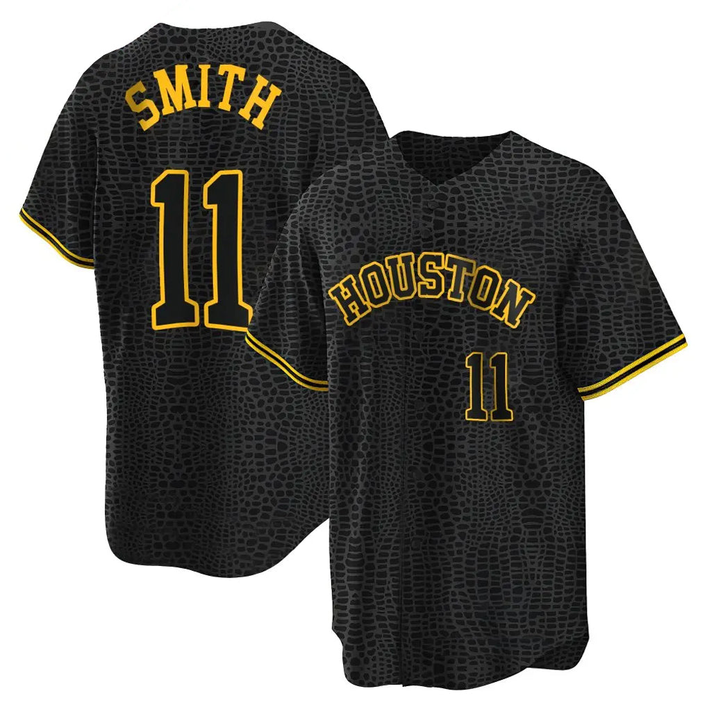 Punc H.Astros #11 Cam Smith Player Snake Skin City Home Game Stitched Jerseys