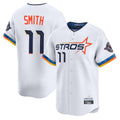Punc H.Astros #11 Cam Smith Player White City Connect Limited Home Stitched Jerseys