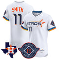 Punc H.Astros #11 Cam Smith Player White City Connect Texas Patch Vapor Premier Limited Elite Home Stitched Jerseys