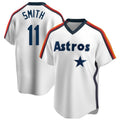 Punc H.Astros #11 Cam Smith Player White Cooperstown Collection T-shirt Stitched Jerseys