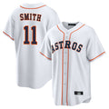 Punc H.Astros #11 Cam Smith Player White Home Game Stitched Jerseys