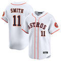 Punc H.Astros #11 Cam Smith Player White Home Limited Stitched Jerseys