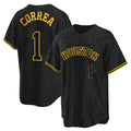Punc H.Astros #1 Carlos Correa Player Snake Skin City Home Game Stitched Jerseys