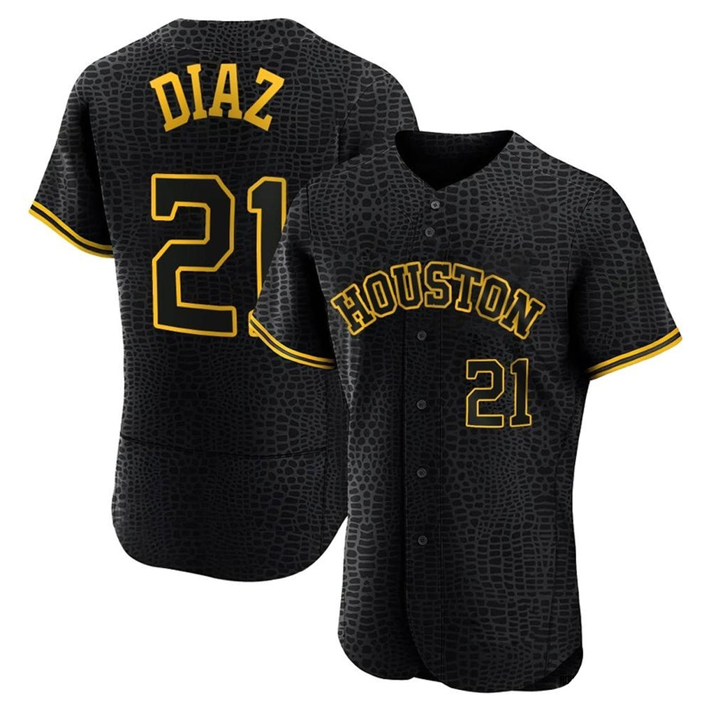Punc H.Astros #21 Yainer Diaz Player Snake Skin City Limited Elite Home Stitched Jerseys