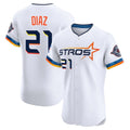 Punc H.Astros #21 Yainer Diaz Player White City Connect Limited Elite Home Stitched Jerseys