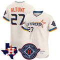 Punc H.Astros #27 Jose Altuve Player Cream City Connect Texas Patch Vapor Premier Limited Elite Home Stitched Jerseys