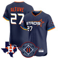 Punc H.Astros #27 Jose Altuve Player Navy City Connect Texas Patch Vapor Premier Limited Elite Home Stitched Jerseys
