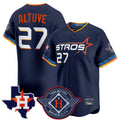 Punc H.Astros #27 Jose Altuve Player Navy City Connect Texas Patch Vapor Premier Limited Home Stitched Jerseys