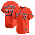 Punc H.Astros #27 Jose Altuve Player Orange Home Limited Stitched Jerseys