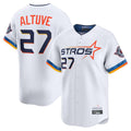 Punc H.Astros #27 Jose Altuve Player White City Connect Limited Home Stitched Jerseys